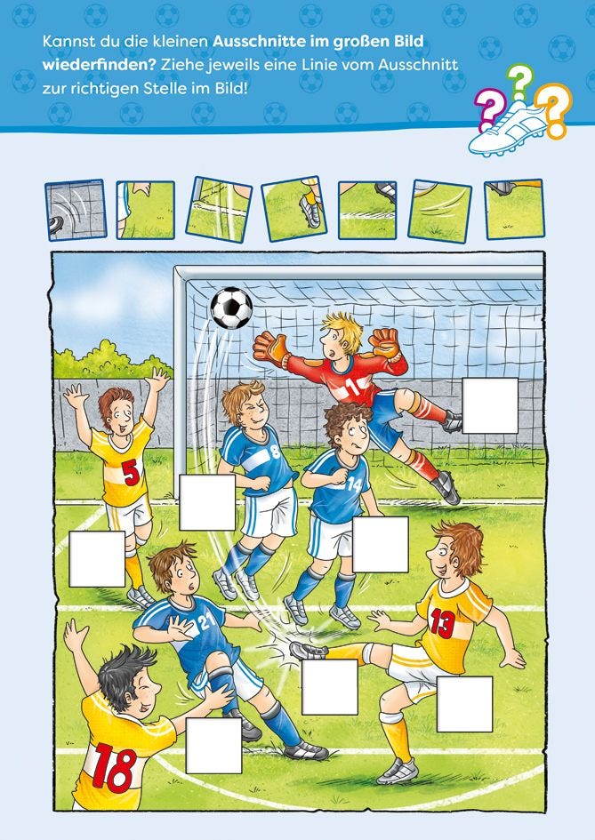 Kicker-Rätselspaß. Fußball