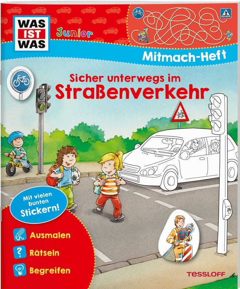 WAS IST WAS Junior // Mitmach-Heft // Sicher unterwegs im Straßenverkehr