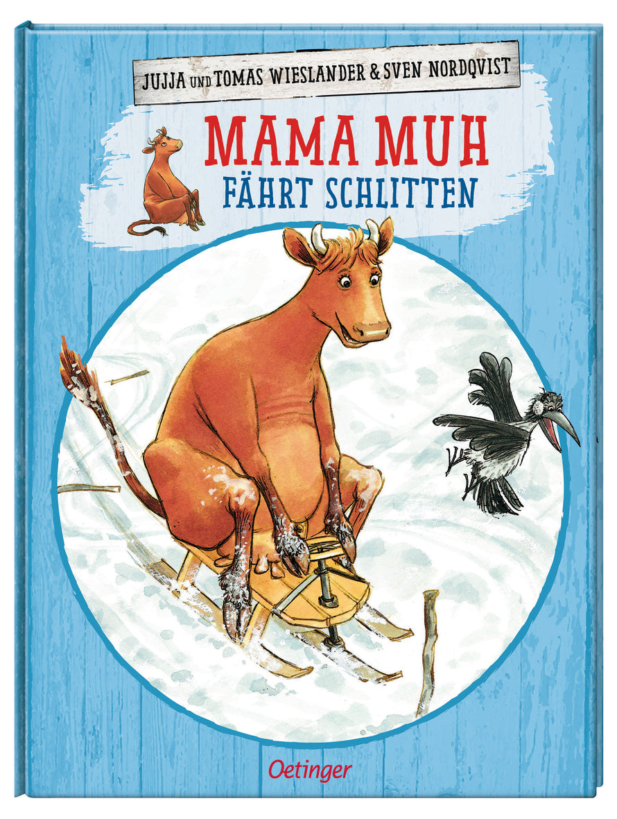 Mama Muh fährt Schlitten