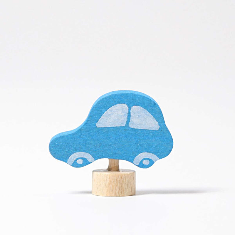 Steckfigur blaues Auto