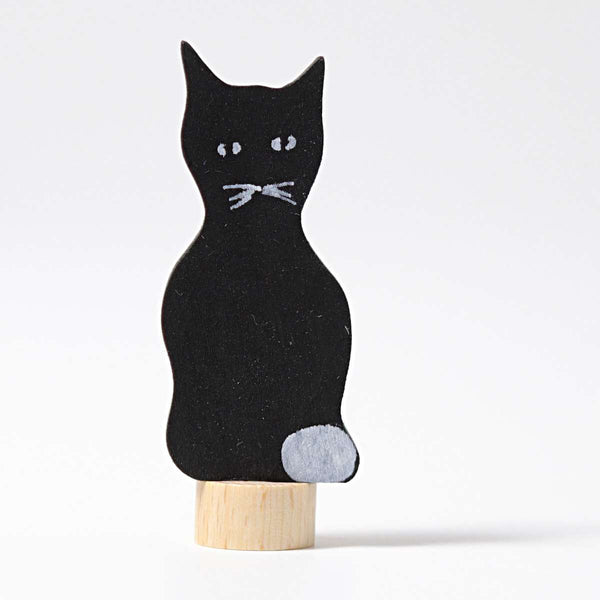 Steckfigur schwarze Katze