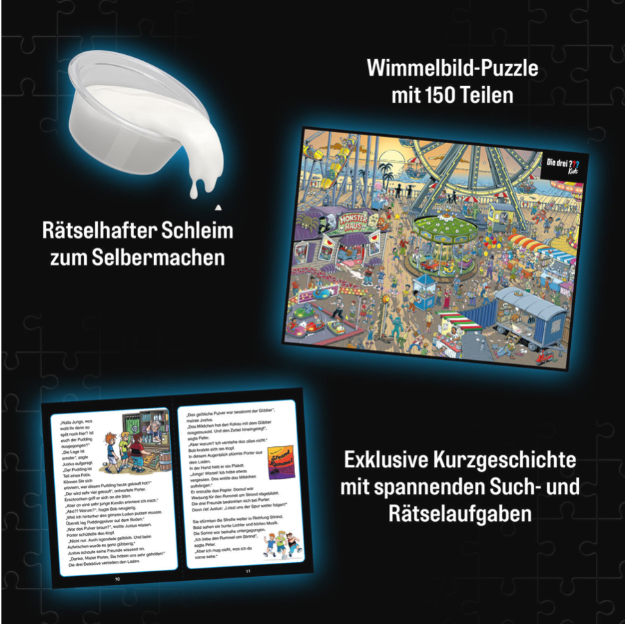 Krimipuzzle ??? Kids - Vorsicht Glibberfalle! (150 Teile)