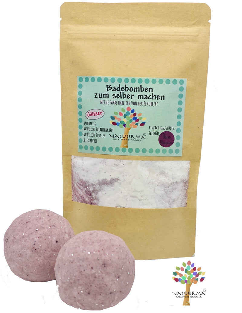 Badebomben Boris Blaubeere, rötlich - WELTENTDECKER
