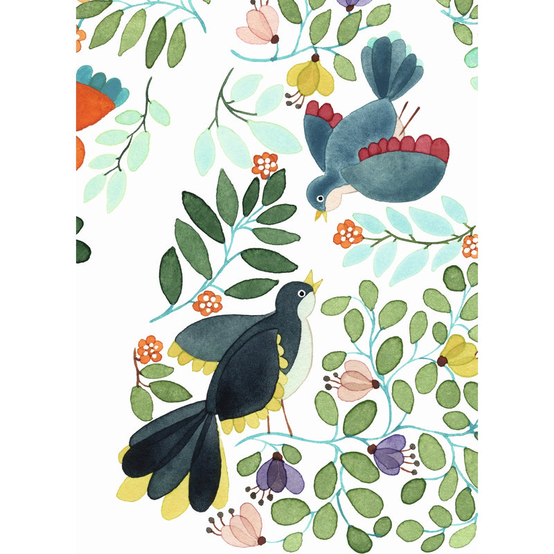 Regenschirm Blumen & Vögel