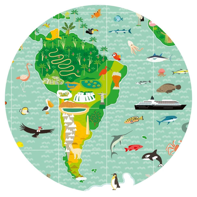 Entdeckerpuzzle Reise um die Welt - 200 Teile