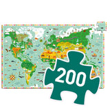 Entdeckerpuzzle Reise um die Welt - 200 Teile
