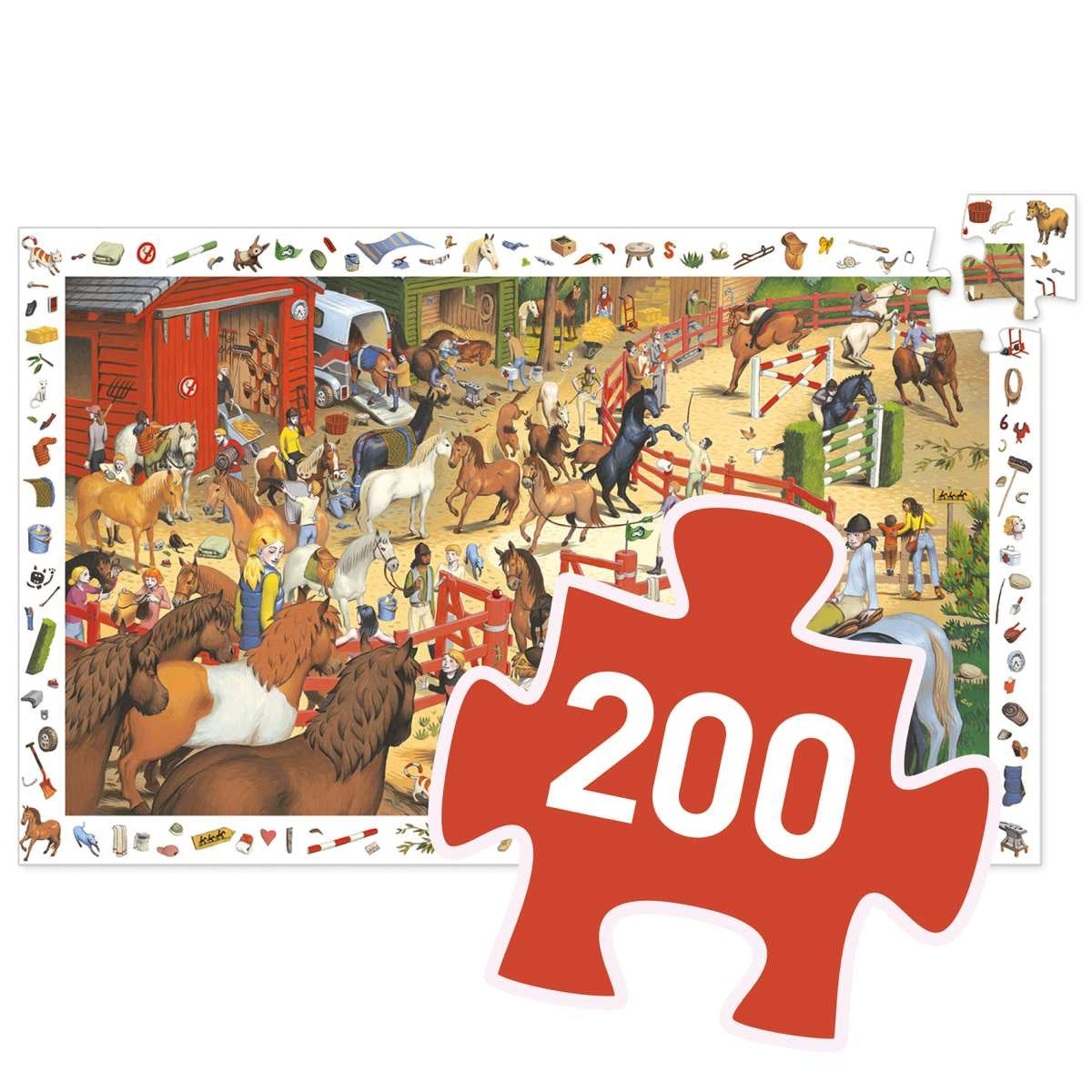 Puzzle Reiterhof - 200 Teile