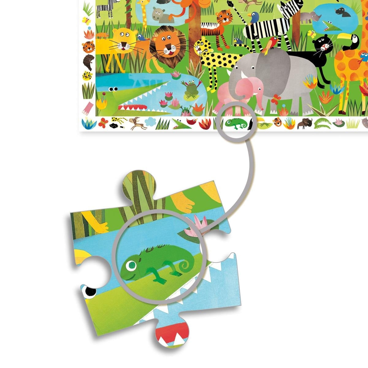 Puzzle Dschungel - 35 Teile