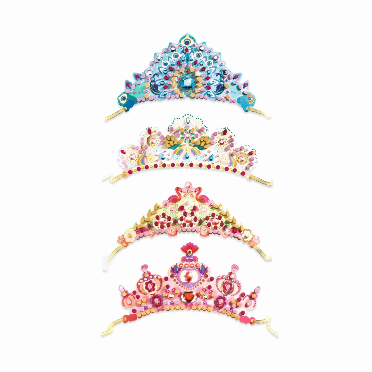 Basteln DJECO Mosaik-Diademe: Wie eine Prinzessin