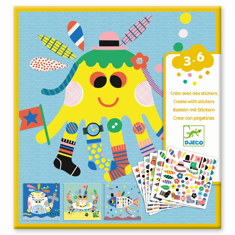 Sticker 3-6: Stickerbilder Meerestiere