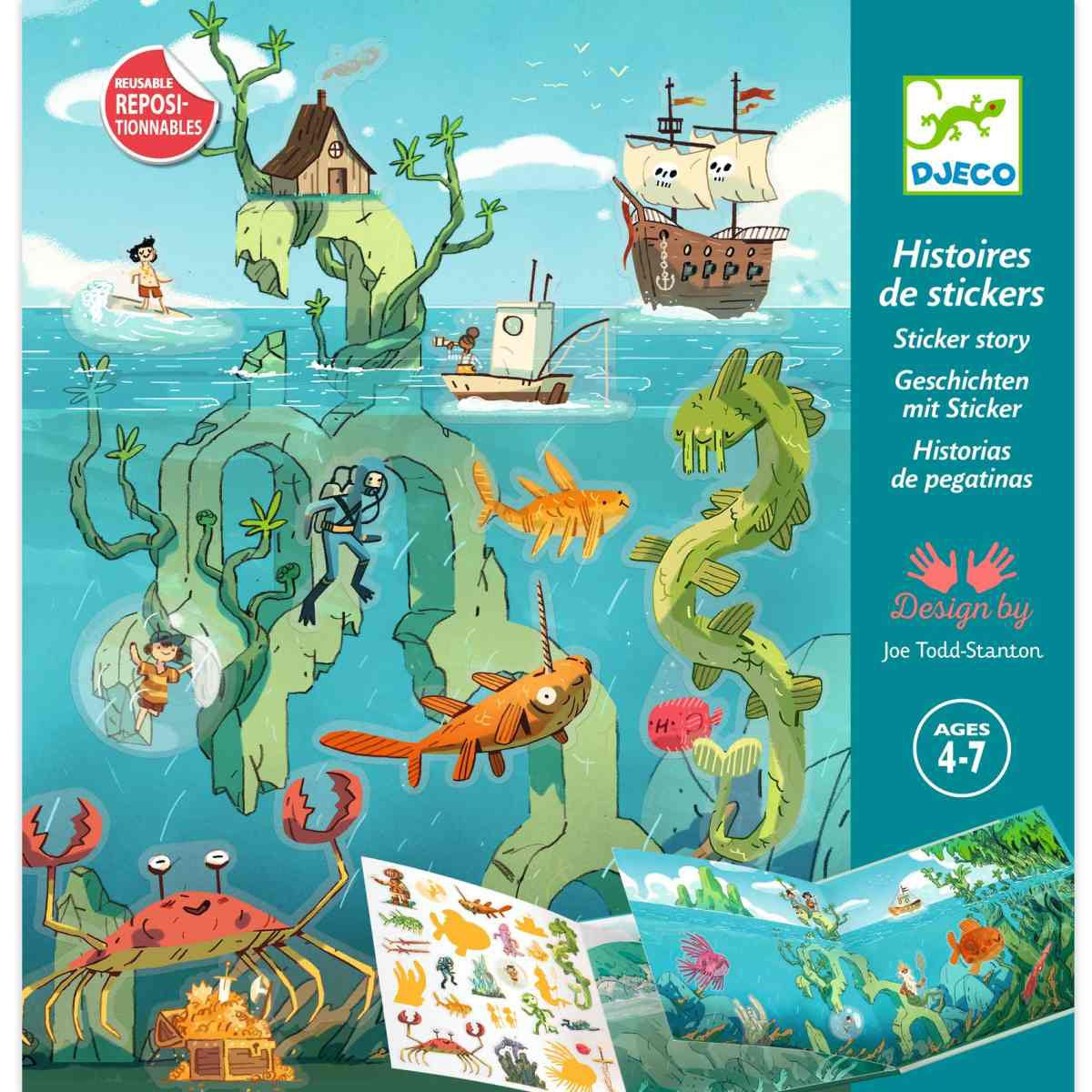 Stickerbuch: Meeresabenteuer