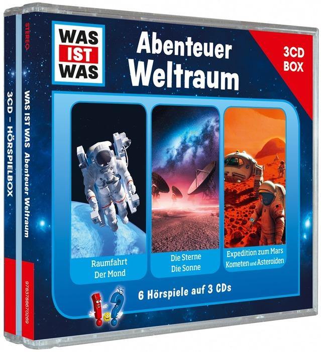 WIW CD 3er Hörspielbox Abenteuer Weltraum - WELTENTDECKER