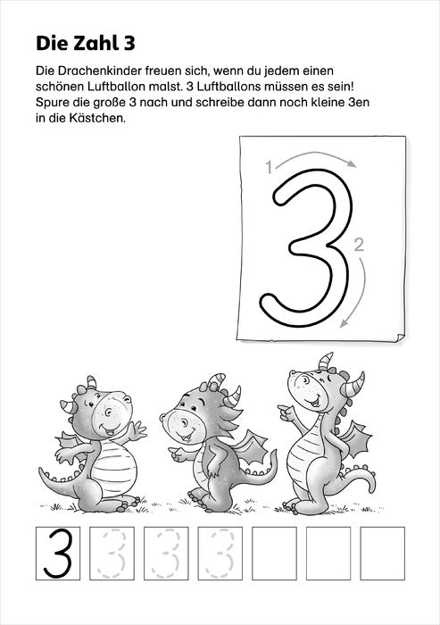 LERNSTERN Mein drachenstarker Vorschulblock. Erste Zahlen