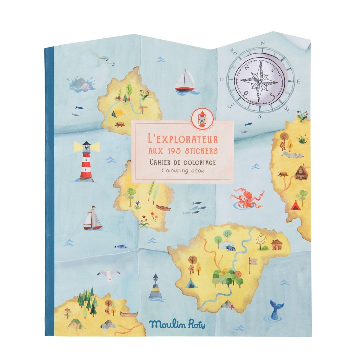 Mal- und Stickerbuch L'explorateur