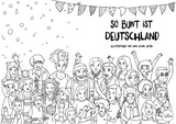 Malbuch für die Vielfalt - So bunt ist Deutschland