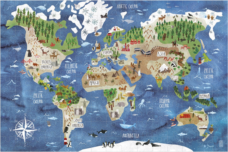 Micropuzzle 150pcs - Discover the World