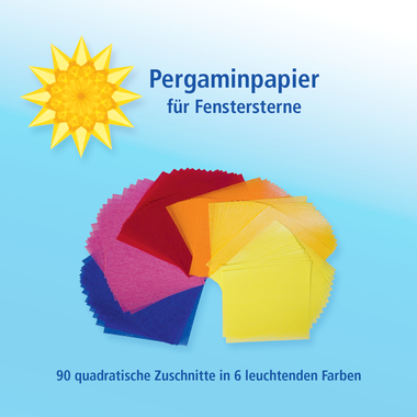 Pergaminpapier für Fenstersterne