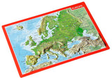 Reliefpostkarte Europa