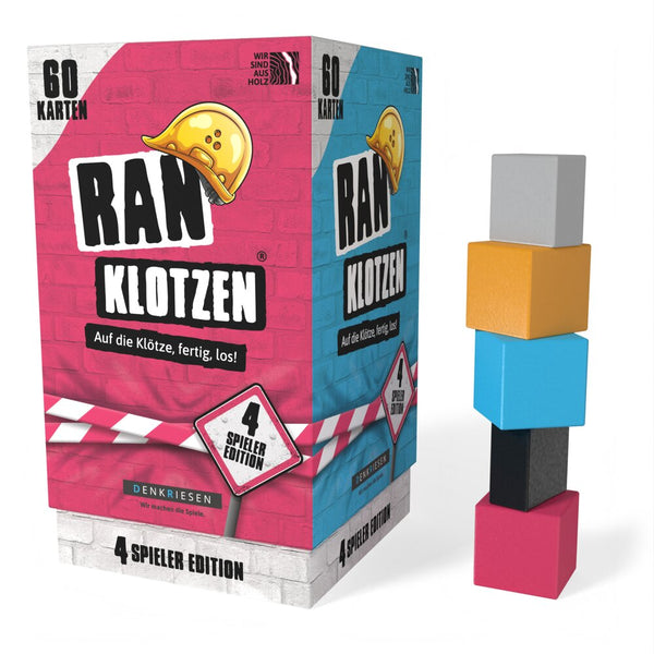 RANKLOTZEN - „Auf die Klötze, fertig, los!“ - 4 Spieler Edition
