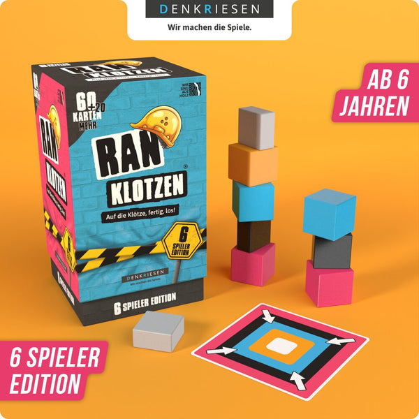 RANKLOTZEN - „Auf die Klötze, fertig, los!“ - 6 Spieler Edition