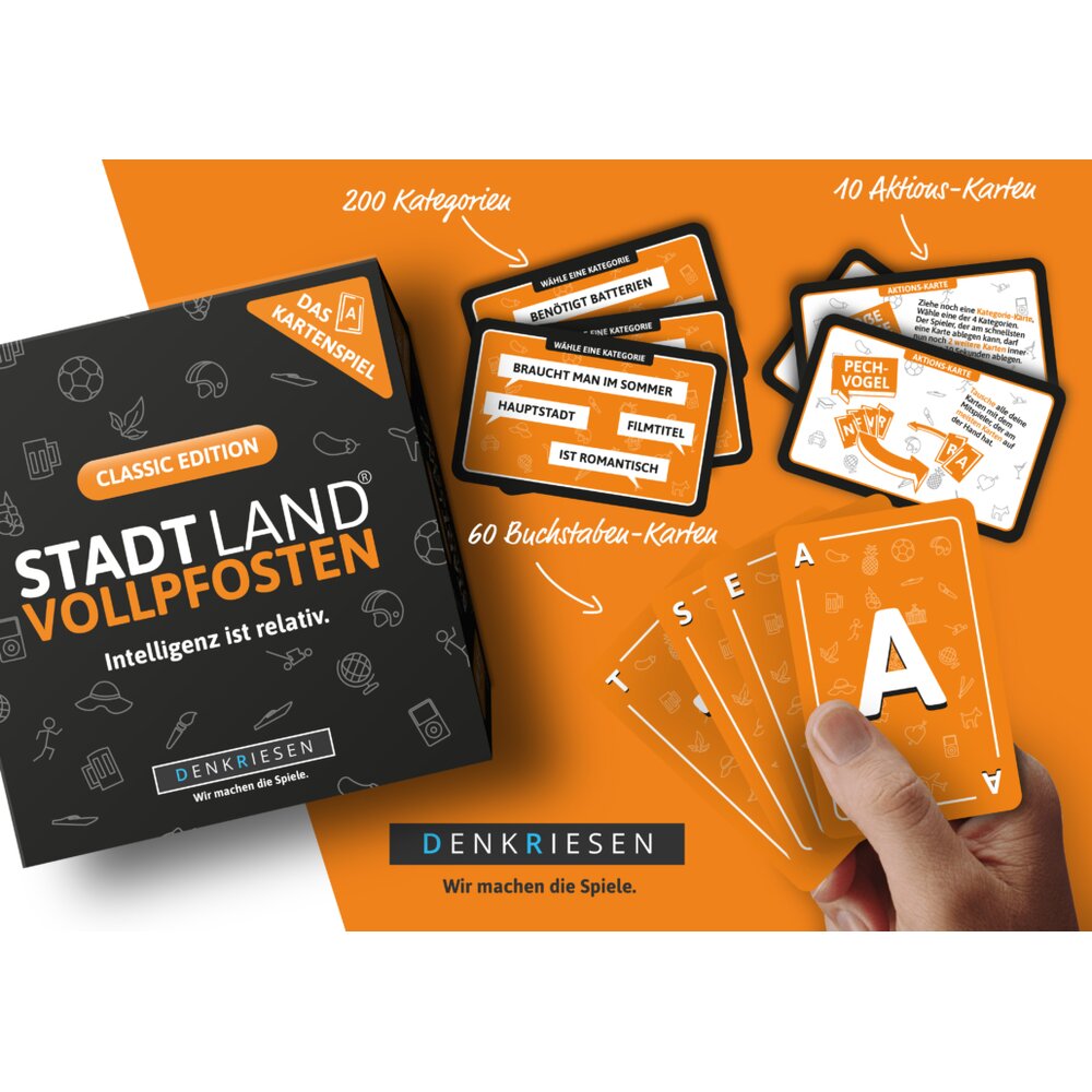 STADT LAND VOLLPFOSTEN® - Das Kartenspiel - Classic Edition