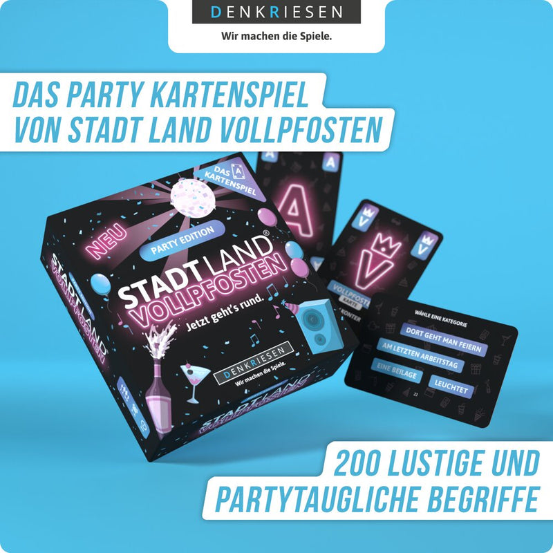 STADT LAND VOLLPFOSTEN® - Das Kartenspiel - Party Edition