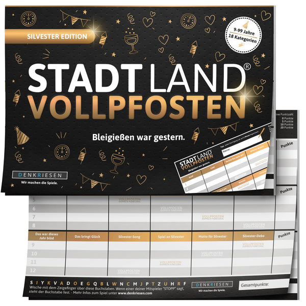 STADT LAND VOLLPFOSTEN® - Silvester Edition - "Bleigießen war gestern."