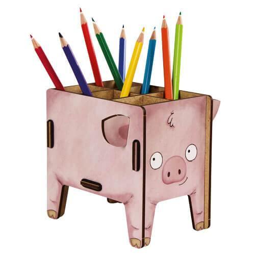 Vierbeiner STIFTEBOX - Schwein - WELTENTDECKER